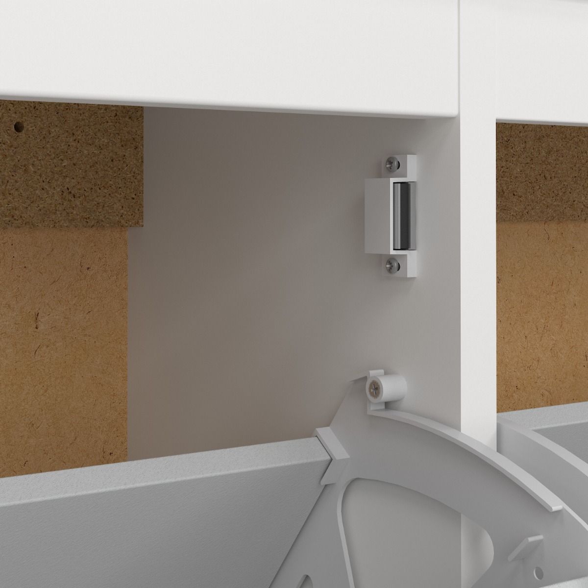Wooden Shoe Storage Cabinet With 4 Compartments - Barcelona
