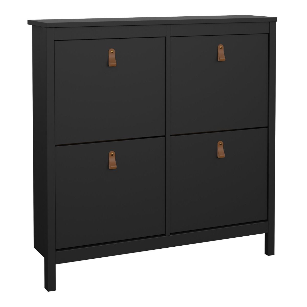 Wooden Shoe Storage Cabinet With 4 Compartments - Barcelona