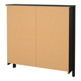 Wooden Shoe Storage Cabinet With 4 Compartments - Barcelona