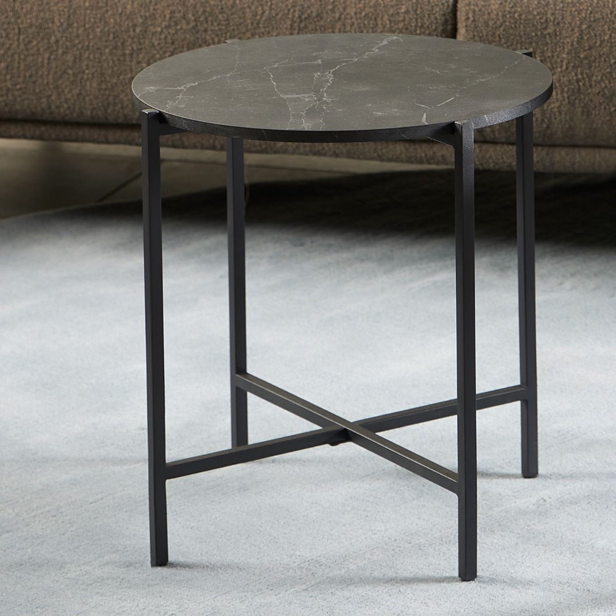 Wooden Side Table Round - Lamoine