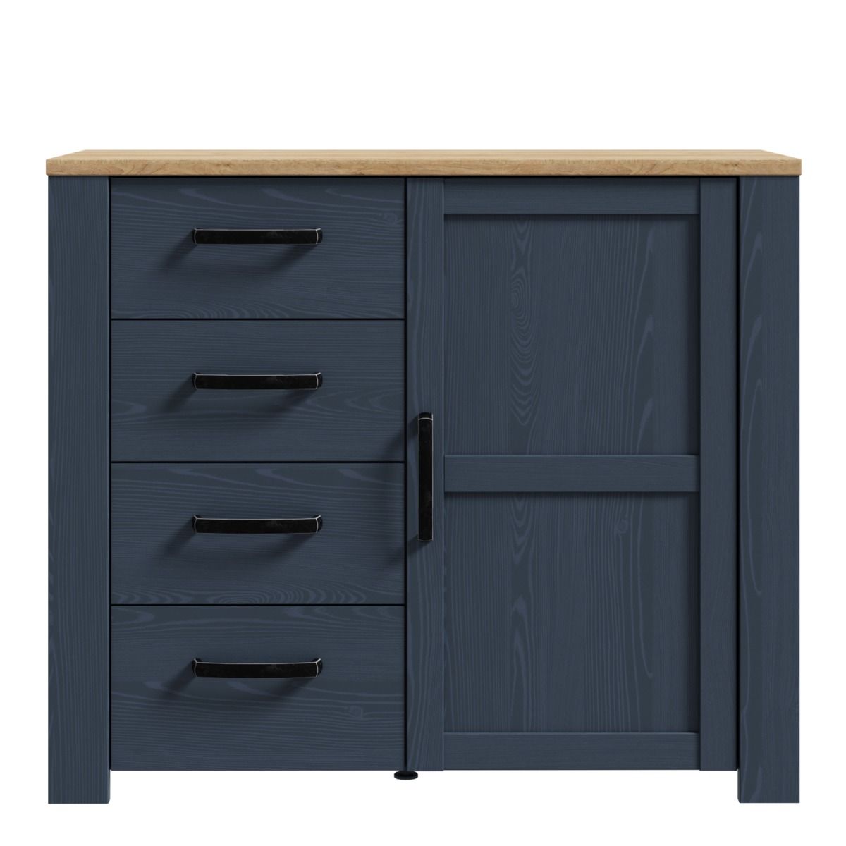 Wooden Sideboard With 1 Door And 4 Drawers - Bohol
