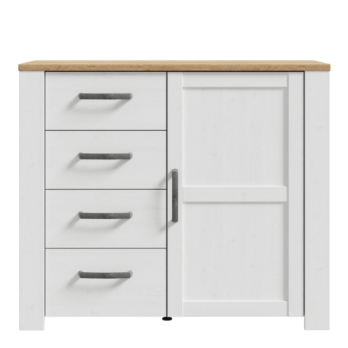 Wooden Sideboard With 1 Door And 4 Drawers - Bohol