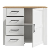 Wooden Sideboard With 1 Door And 4 Drawers - Bohol