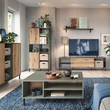 Wooden Sideboard With 1 Handless Sliding Door - Darwin