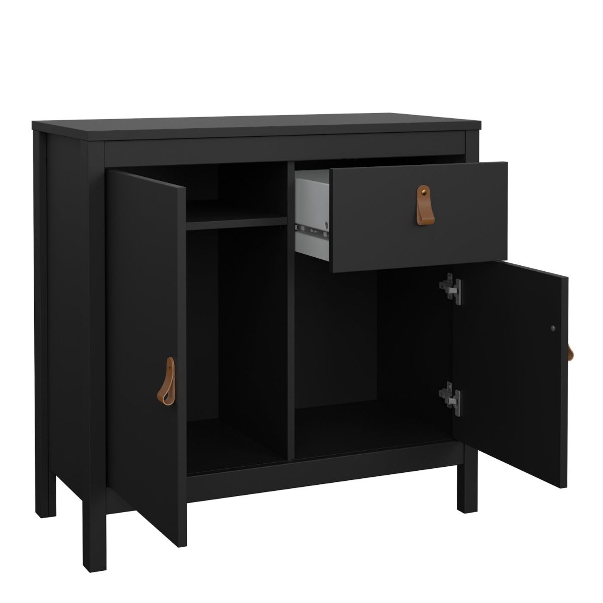 Wooden Sideboard With 2 Doors And 1 Drawer - Barcelona