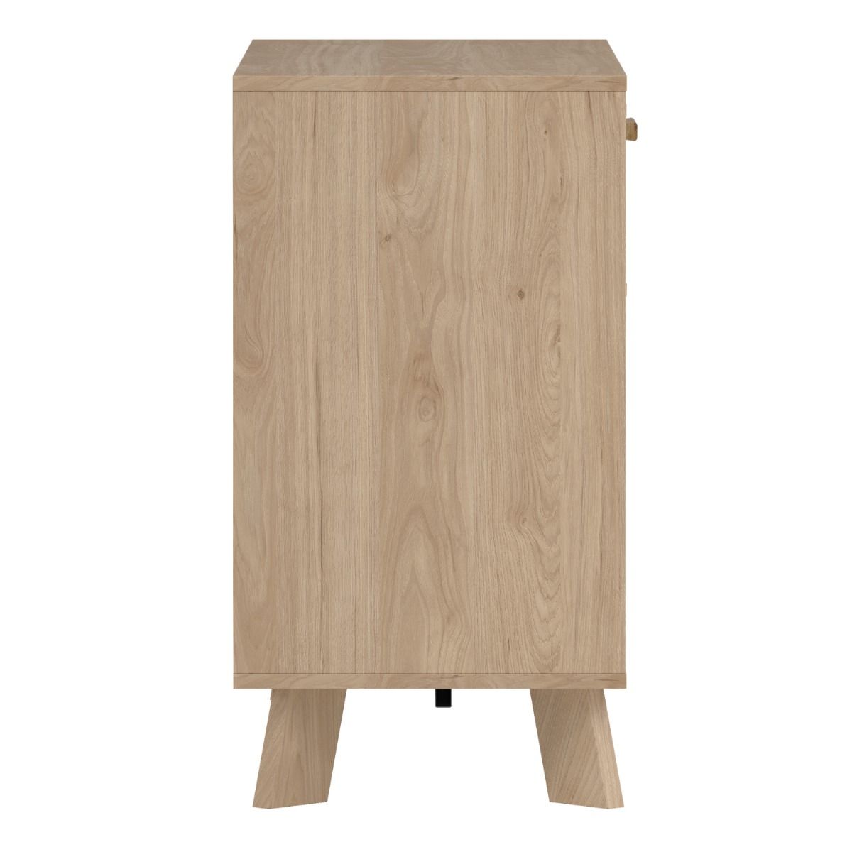 Wooden Sideboard With 2 Doors And 1 Drawer In White Fronts - Ikast