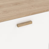 Wooden Sideboard With 2 Doors And 1 Drawer In White Fronts - Ikast