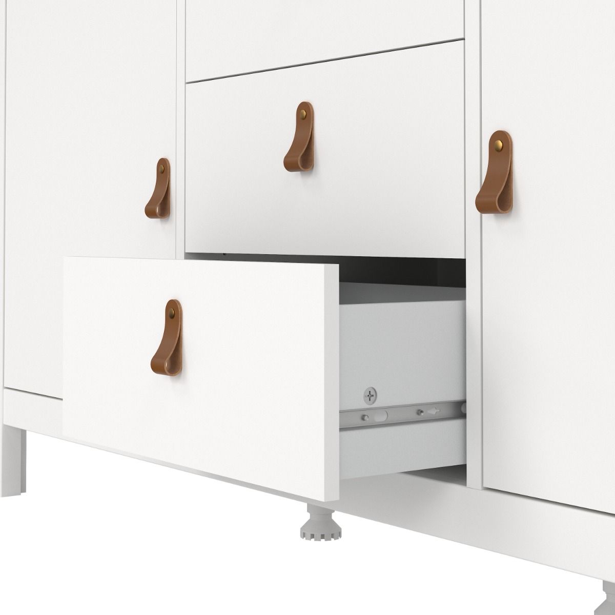 Wooden Sideboard With 2 Doors And 3 Drawers - Barcelona