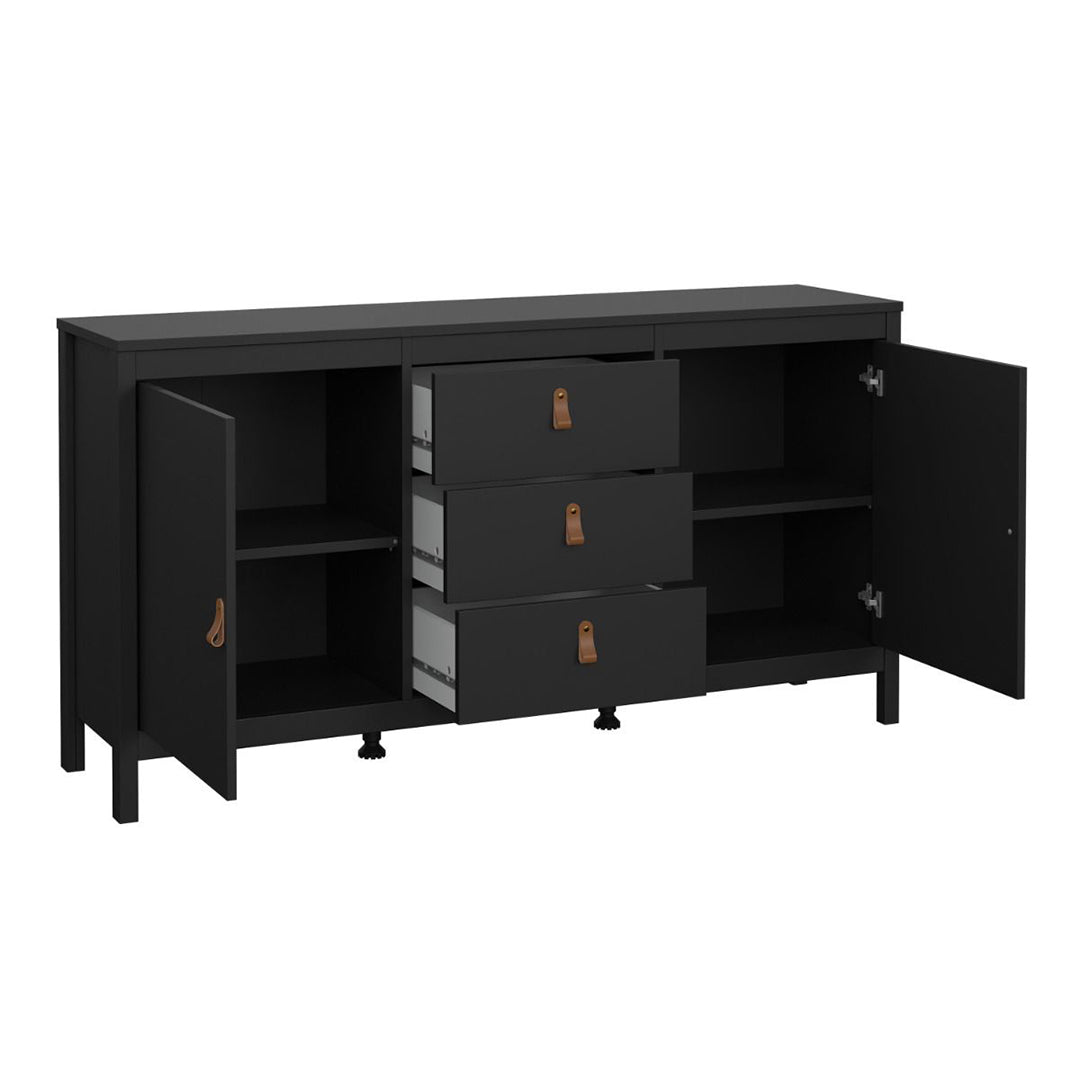 Wooden Sideboard With 2 Doors And 3 Drawers - Barcelona