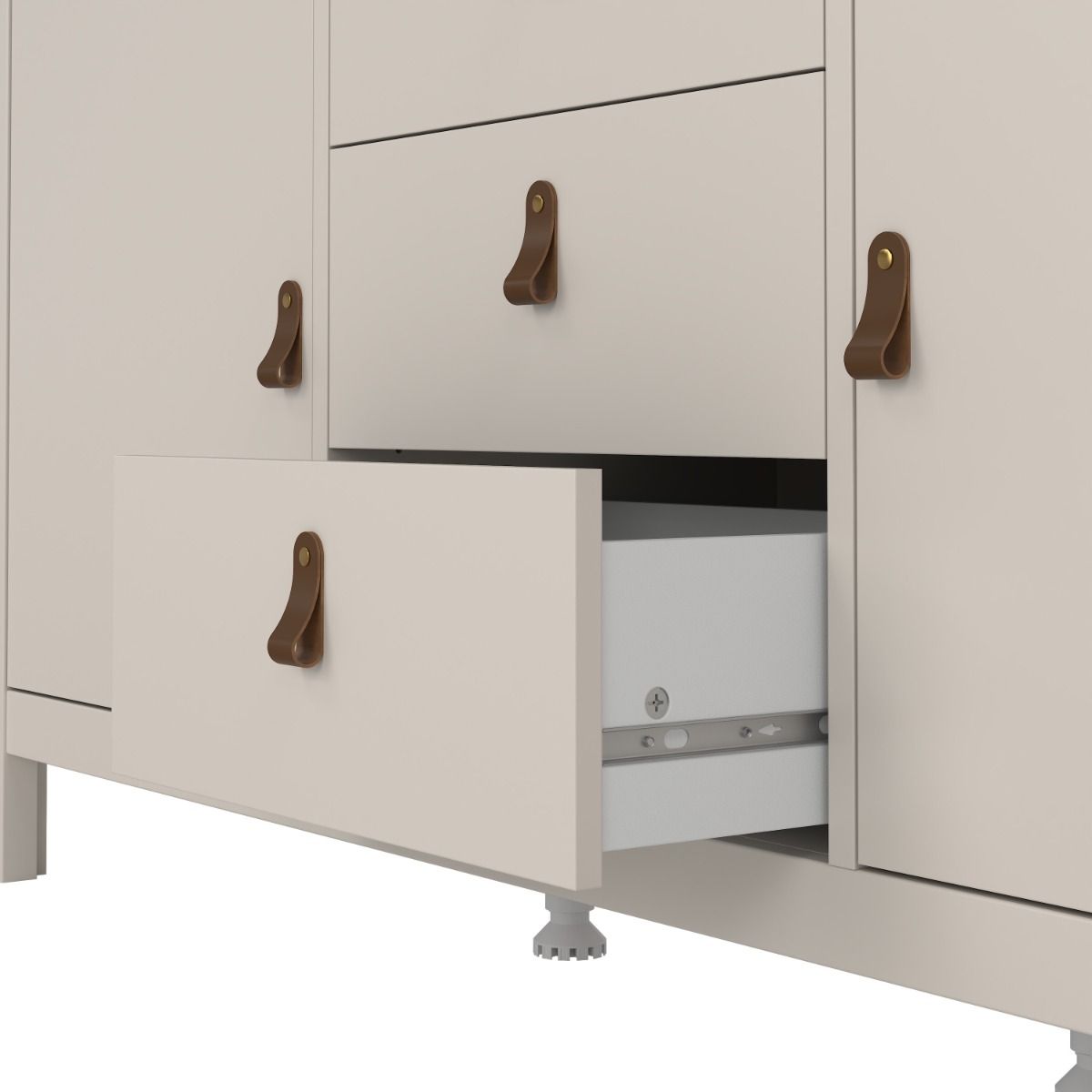 Wooden Sideboard With 2 Doors And 3 Drawers - Barcelona
