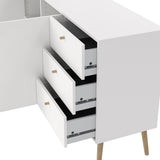 Wooden Sideboard With 2 Doors And 3 Drawers - Cumbria