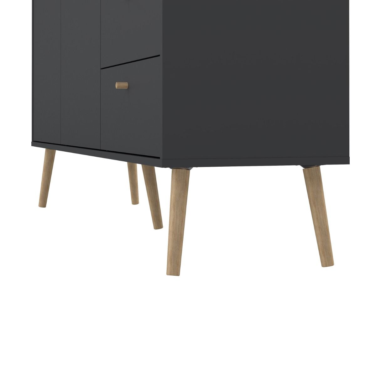 Wooden Sideboard With 2 Doors And 3 Drawers - Cumbria
