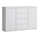 Wooden Sideboard With 2 Doors And 4 Drawers - Fribo