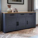 Wooden Sideboard With 3 Doors And 3 Drawers - Bohol
