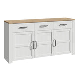 Wooden Sideboard With 3 Doors And 3 Drawers - Bohol