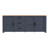 Wooden Sideboard Wide With 3 Doors And 3 Drawers - Bohol