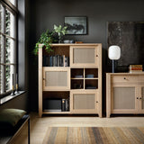 Wooden Sideboard With 3 Doors And 3 Drawers - Cestino