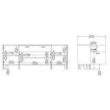 Wooden Sideboard With 4 Doors And 1 Drawer In White Fronts - Ikast
