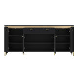 Wooden Sideboard With 4 Doors And 2 Drawers - Genoa