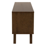 Wooden Sideboard With 4 Drawers And Sliding Door - A-Line