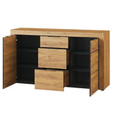 Wooden Sideboard With 2 Doors And 3 Drawers - Camaros