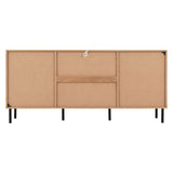 Wooden Sideboard With 2 Doors And 3 Drawers - Leon