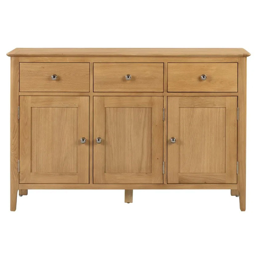 Wooden Sideboard With 3 Doors And 3 Drawers - Cotswold