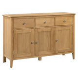 Wooden Sideboard With 3 Doors And 3 Drawers - Cotswold
