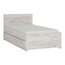 Wooden Single Bed With Underbed Drawer Including Slats - Angel