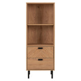 Wooden Storage Cabinet With 2 Drawers And 2 Shelves - Leon