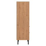 Wooden Storage Cabinet With 2 Drawers And 2 Shelves - Leon