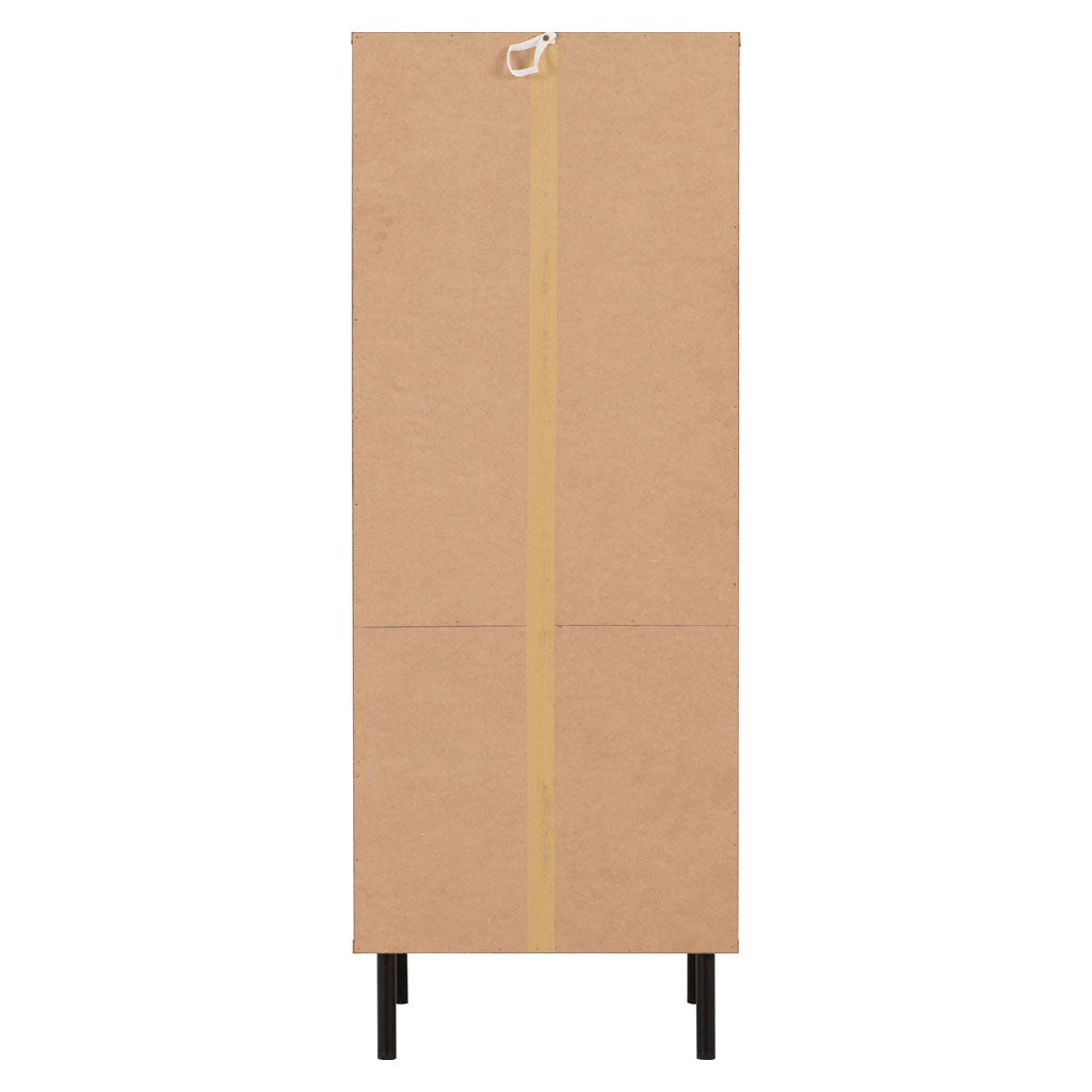 Wooden Storage Cabinet With 2 Drawers And 2 Shelves - Leon