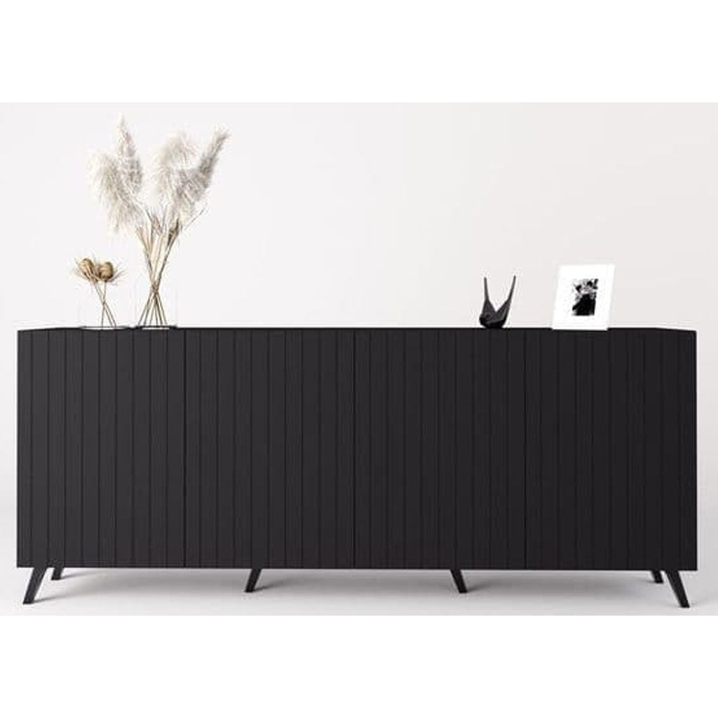 Wooden Storage Cabinet With 4 Doors - Atlantic
