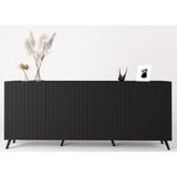 Wooden Storage Cabinet With 4 Doors - Atlantic