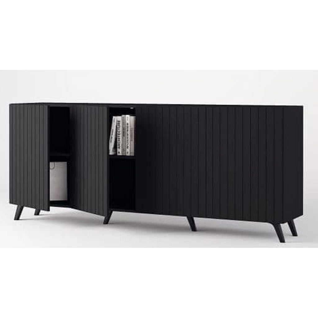 Wooden Storage Cabinet With 4 Doors - Atlantic