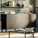 Wooden Storage Cabinet With 4 Doors - Atlantic