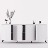 Wooden Storage Cabinet With 4 Doors - Atlantic