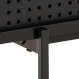 Wooden TV Stand With 2 Mesh Sliding Doors - Angus