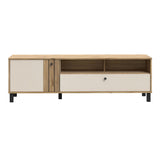 Wooden TV Stand With 1 Door And 1 Drawer - Grafton