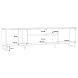 Wooden TV Stand With 1 Flip Door And 2 Drawers - Klara
