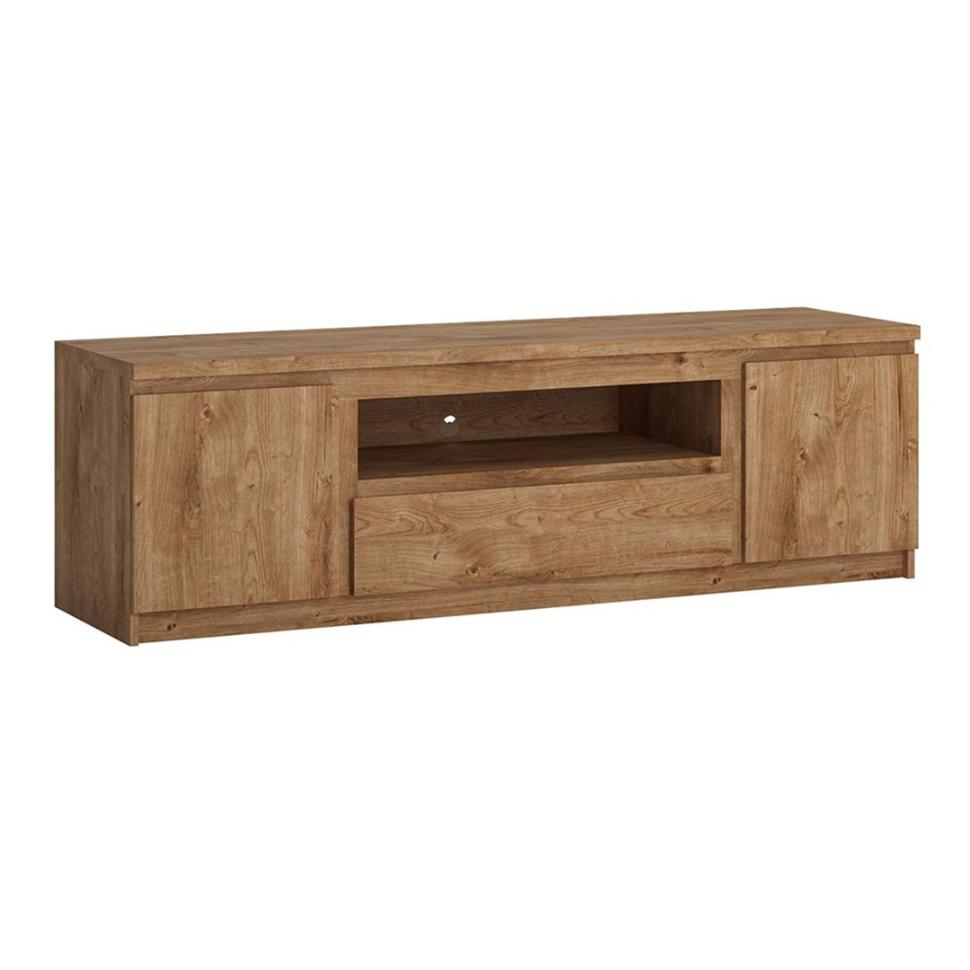 Wooden TV Stand 166cm Wide With 2 Doors And 1 Drawers - Fribo