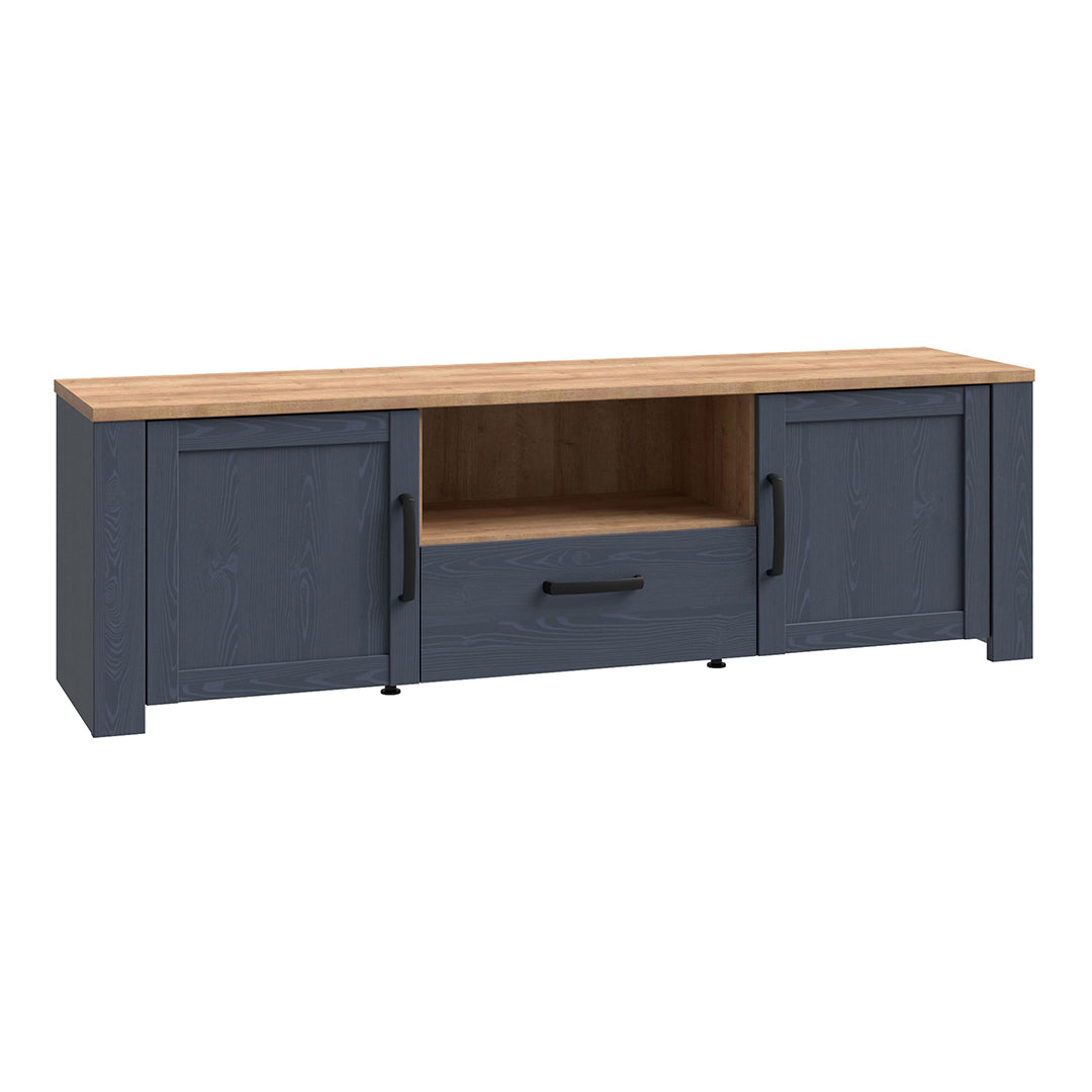 Wooden TV Stand With 2 Doors And 1 Drawer - Bohol