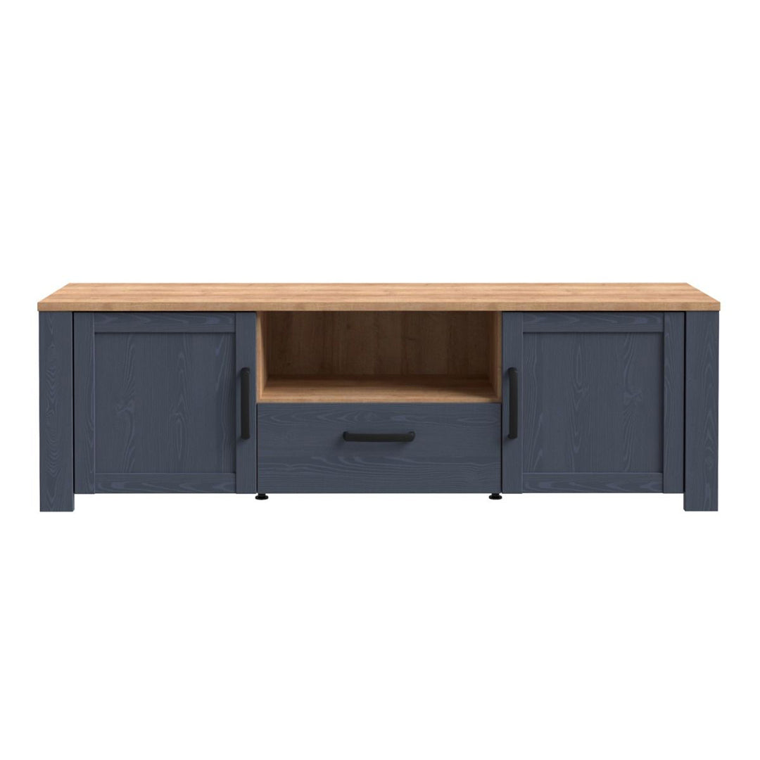 Wooden TV Stand With 2 Doors And 1 Drawer - Bohol