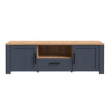 Wooden TV Stand With 2 Doors And 1 Drawer - Bohol