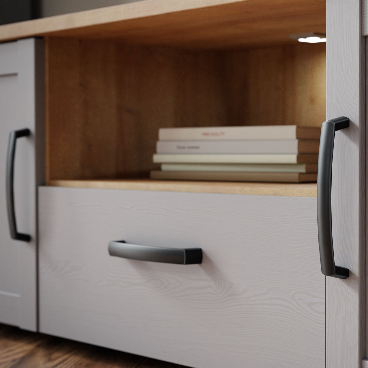 Wooden TV Stand With 2 Doors And 1 Drawer - Bohol