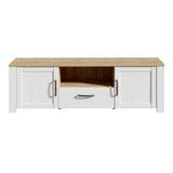Wooden TV Stand With 2 Doors And 1 Drawer - Bohol
