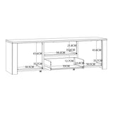 Wooden TV Stand With 2 Doors And 1 Drawer - Bohol