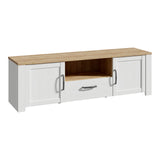 Wooden TV Stand With 2 Doors And 1 Drawer - Bohol