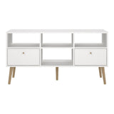 Wooden TV Stand With 2 Drawers - Cumbria