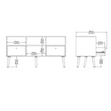 Wooden TV Stand With 2 Drawers - Cumbria